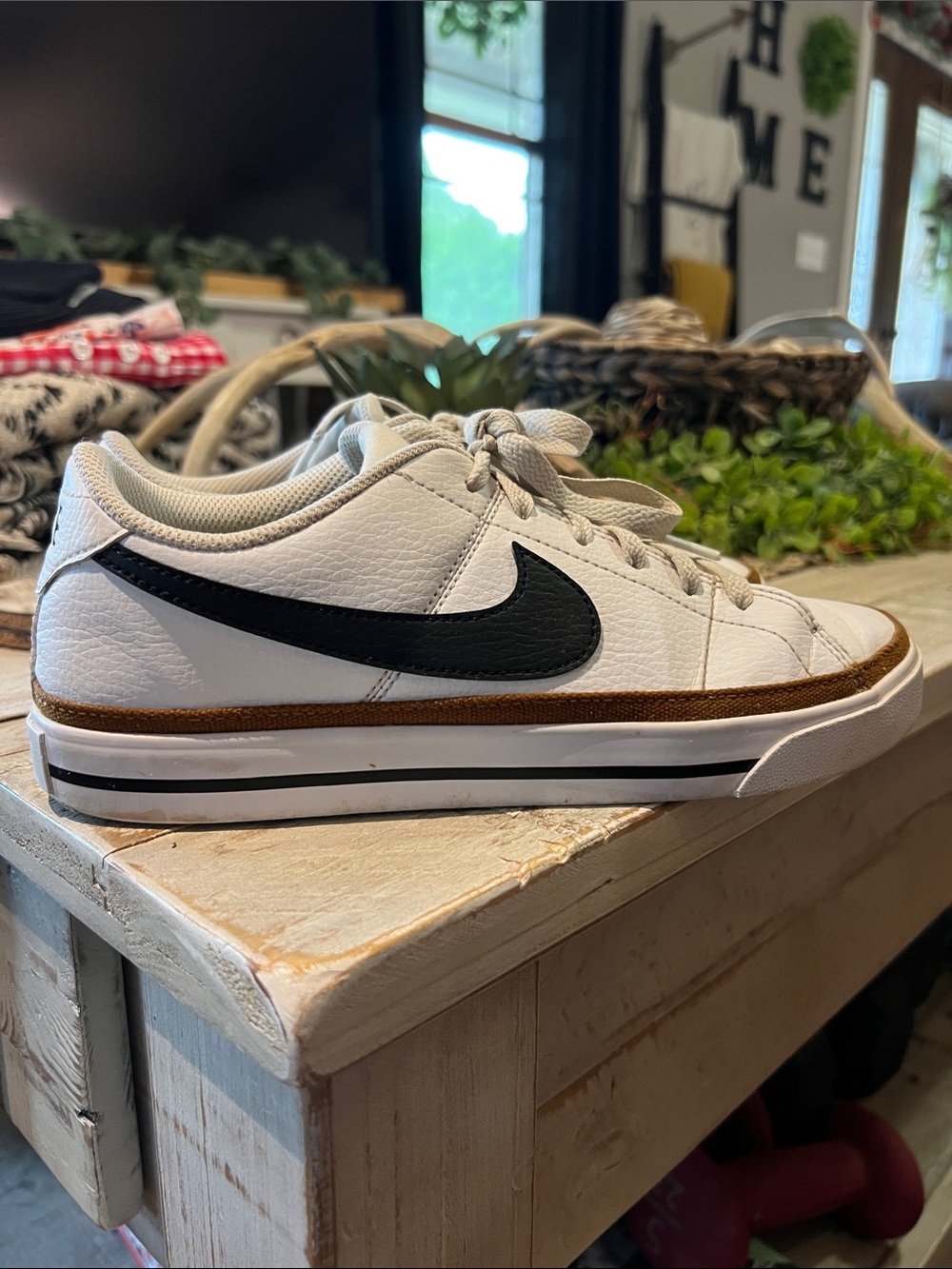 Nike Court Legacy Next Nature Women's White & Gold Sneakers